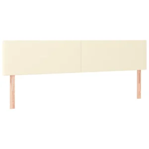 VidaXL Tête De Lit à LED Crème 200x5x78/88 Cm Similicuir en vente 11