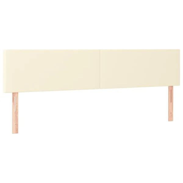 VidaXL Tête De Lit à LED Crème 200x5x78/88 Cm Similicuir en vente 4