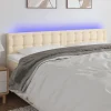 soldes officiel VidaXL Tête De Lit à LED Crème 200x5x78/88 Cm Tissu 16