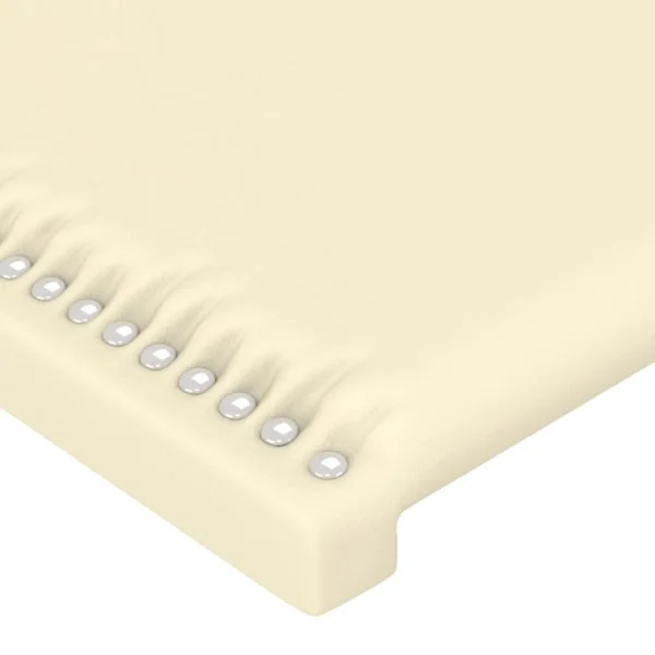 site officiel VidaXL Tête De Lit à LED Crème 90x5x78/88 Cm Similicuir 5