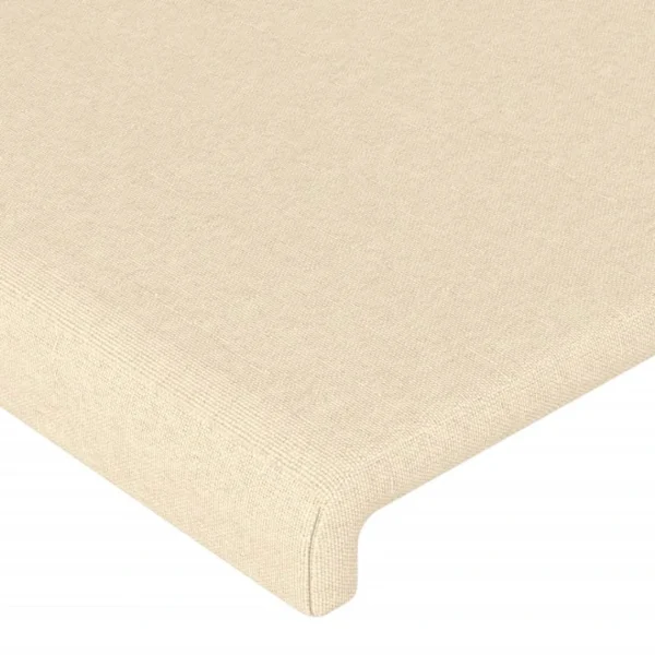 VidaXL Tête De Lit à LED Crème 93x16x78/88 Cm Tissu marque pas cher 5