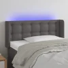 qualité d’originales VidaXL Tête De Lit à LED Gris 103x16x78/88 Cm Similicuir 17