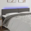 VidaXL Tête De Lit à LED Gris 160x5x78/88 Cm Similicuir soldes officiel 17