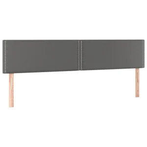 VidaXL Tête De Lit à LED Gris 160x5x78/88 Cm Similicuir soldes officiel 11