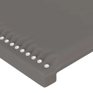 VidaXL Tête De Lit à LED Gris 160x5x78/88 Cm Similicuir soldes officiel 13