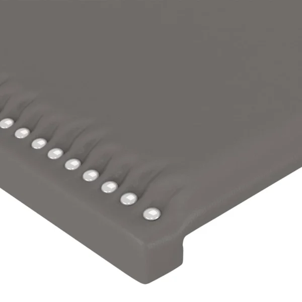 VidaXL Tête De Lit à LED Gris 160x5x78/88 Cm Similicuir soldes officiel 5