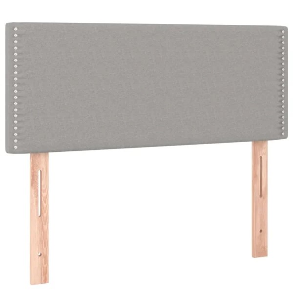 VidaXL Tête De Lit à LED Gris Clair 100x5x78/88 Cm Tissu prix abordable 4