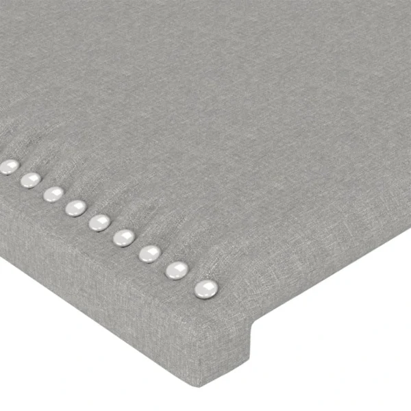 Meilleur Prix Garanti VidaXL Tête De Lit à LED Gris Clair 147x16x118/128 Cm Tissu 3