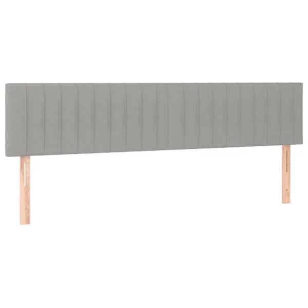 VidaXL Tête De Lit à LED Gris Clair 160x5x78/88 Cm Tissu achetez 4
