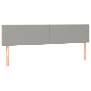 VidaXL Tête De Lit à LED Gris Clair 180x5x78/88 Cm Tissu Neuve avec étiquette 11