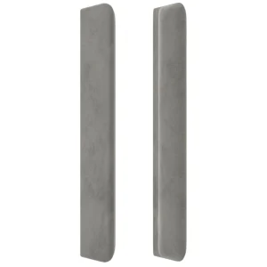 outlet soldes VidaXL Tête De Lit à LED Gris Clair 183x16x118/128 Cm Velours 13