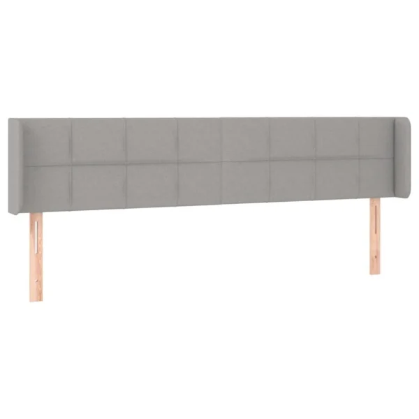 VidaXL Tête De Lit à LED Gris Clair 183x16x78/88 Cm Tissu Large choix en ligne 3