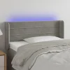 marque pas cher VidaXL Tête De Lit à LED Gris Clair 83x16x78/88 Cm Velours 16