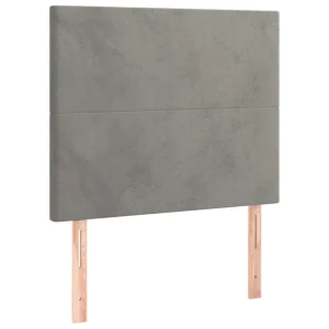 VidaXL Tête De Lit à LED Gris Clair 90x5x118/128 Cm Velours achat pas cher 11