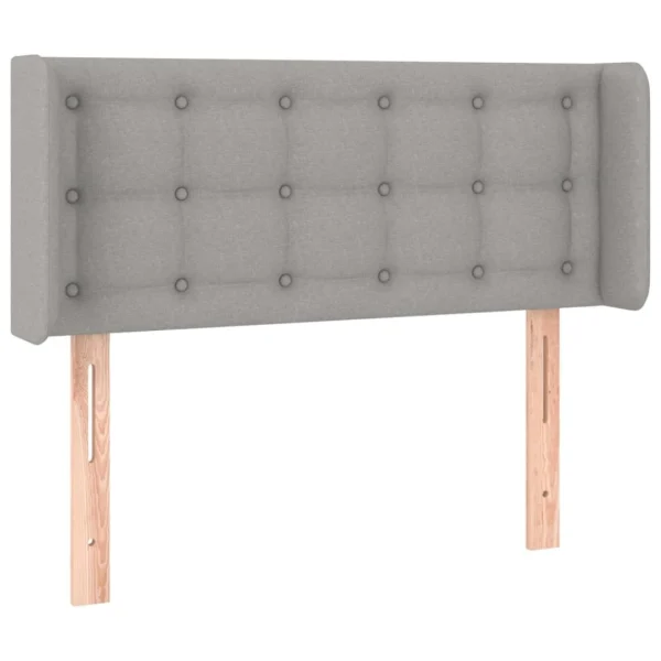 REMISE allant jusqu. VidaXL Tête De Lit à LED Gris Clair 93x16x78/88 Cm Tissu 3