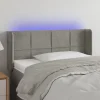 mode pas cher VidaXL Tête De Lit à LED Gris Clair 93x16x78/88 Cm Velours 19