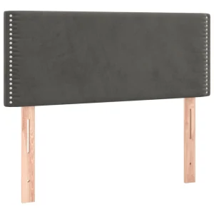 VidaXL Tête De Lit à LED Gris Foncé 100x5x78/88 Cm Velours Nouvelle Collection 11