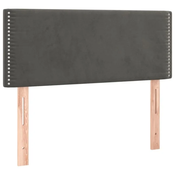 VidaXL Tête De Lit à LED Gris Foncé 100x5x78/88 Cm Velours Nouvelle Collection 4
