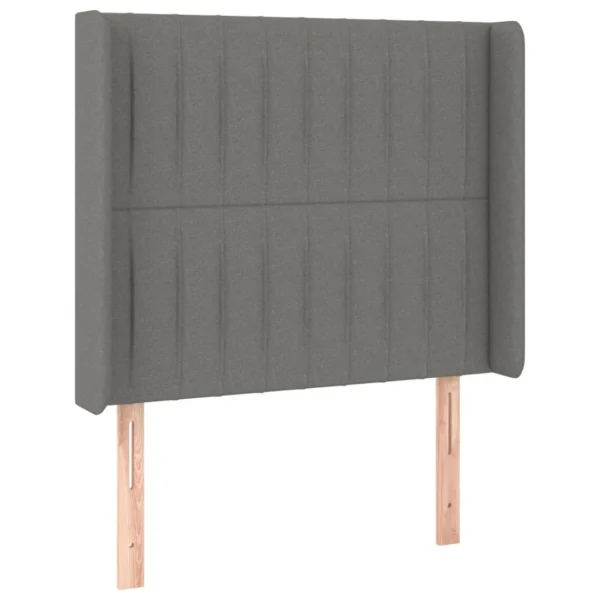 acheter VidaXL Tête De Lit à LED Gris Foncé 103x16x118/128 Cm Tissu 3