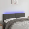VidaXL Tête De Lit à LED Gris Foncé 144x5x78/88 Cm Velours meilleur cadeau 19