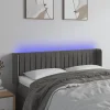 VidaXL Tête De Lit à LED Gris Foncé 147x16x78/88 Cm Velours france en ligne 17