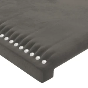 VidaXL Tête De Lit à LED Gris Foncé 180x5x78/88 Cm Velours Protections acheteurs 13