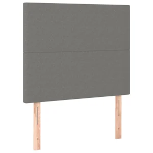Large choix en ligne VidaXL Tête De Lit à LED Gris Foncé 80x5x118/128 Cm Tissu 11