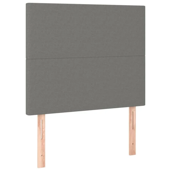 Large choix en ligne VidaXL Tête De Lit à LED Gris Foncé 80x5x118/128 Cm Tissu 4