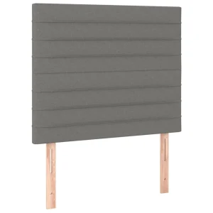 VidaXL Tête De Lit à LED Gris Foncé 80x5x118/128 Cm Tissu Pas Cher Magasin Soldes 11