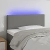 VidaXL Tête De Lit à LED Gris Foncé 80x5x78/88 Cm Tissu Livraison rapide 17