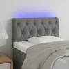 achat pas cher VidaXL Tête De Lit à LED Gris Foncé 80x7x78/88 Cm Tissu 17