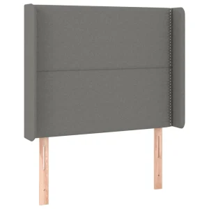 VidaXL Tête De Lit à LED Gris Foncé 83x16x118/128 Cm Tissu REMISE allant 9
