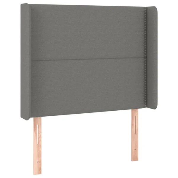 VidaXL Tête De Lit à LED Gris Foncé 83x16x118/128 Cm Tissu REMISE allant 3