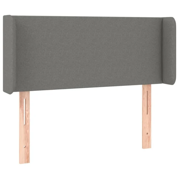 VidaXL Tête De Lit à LED Gris Foncé 83x16x78/88 Cm Tissu boutique pas cher 3