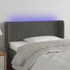 VidaXL Tête De Lit à LED Gris Foncé 83x16x78/88 Cm Velours mode tendance 19