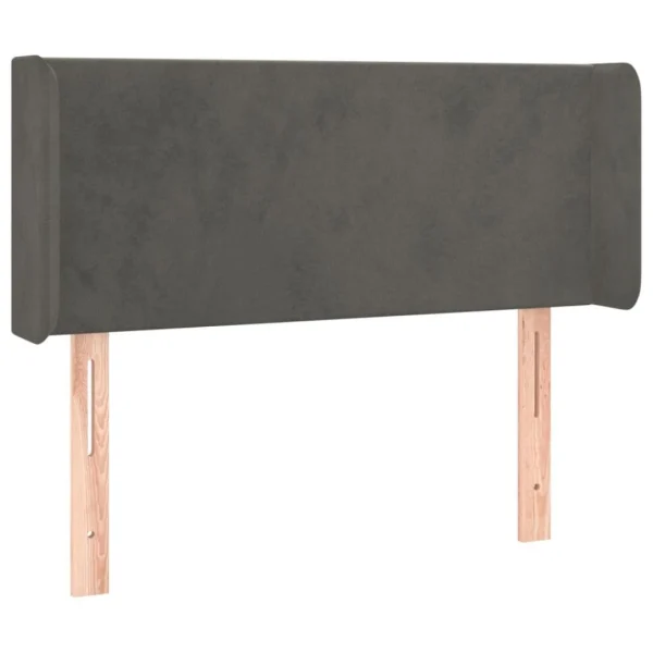 VidaXL Tête De Lit à LED Gris Foncé 83x16x78/88 Cm Velours mode tendance 3