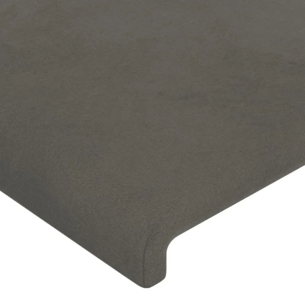 VidaXL Tête De Lit à LED Gris Foncé 83x16x78/88 Cm Velours mode tendance 5