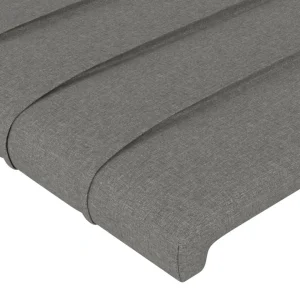 marque pas cher VidaXL Tête De Lit à LED Gris Foncé 93x16x78/88 Cm Tissu 13