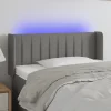 VidaXL Tête De Lit à LED Gris Foncé 93x16x78/88 Cm Tissu excellents soldes 17