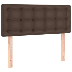 VidaXL Tête De Lit à LED Marron 100x5x78/88 Cm Similicuir haute qualité 11