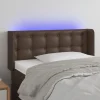 VidaXL Tête De Lit à LED Marron 103x16x78/88 Cm Similicuir prix de gros 10