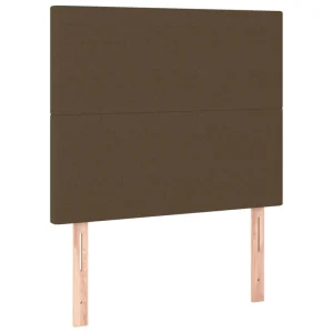 boutique en ligne france VidaXL Tête De Lit à LED Marron Foncé 100x5x118/128 Cm Tissu 11