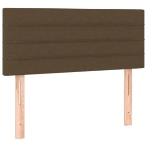 VidaXL Tête De Lit à LED Marron Foncé 100x5x78/88 Cm Tissu magasins pas chers 11