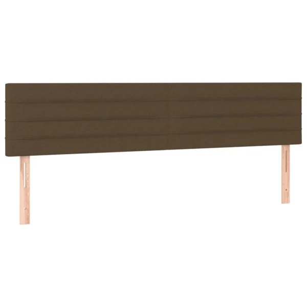 solde en ligne VidaXL Tête De Lit à LED Marron Foncé 160x5x78/88 Cm Tissu 4