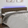 VidaXL Tête De Lit à LED Marron Foncé 200x7x78/88 Cm Tissu france en ligne 19