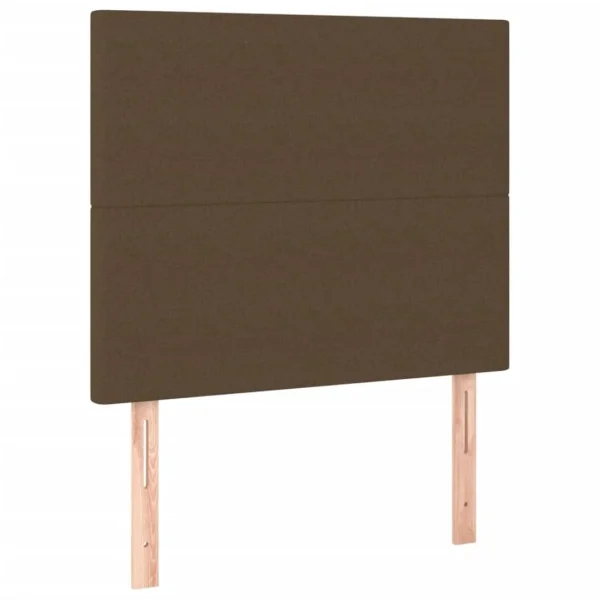 site officiel VidaXL Tête De Lit à LED Marron Foncé 80x5x118/128 Cm Tissu 4