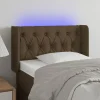 VidaXL Tête De Lit à LED Marron Foncé 83x16x78/88 Cm Tissu Satisfait ou Remboursé 19