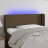 VidaXL Tête De Lit à LED Marron Foncé 93x16x78/88 Cm Tissu grossiste 19
