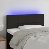 site pas cher VidaXL Tête De Lit à LED Noir 100x5x78/88 Cm Tissu 16