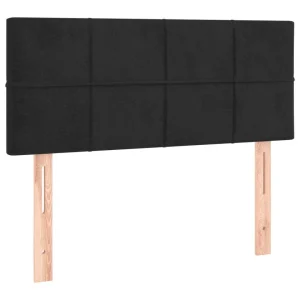 pas cher VidaXL Tête De Lit à LED Noir 100x5x78/88 Cm Velours 11